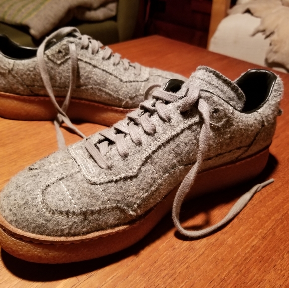 Alexander Wang felt grey sneakers - Picture 8 of 13